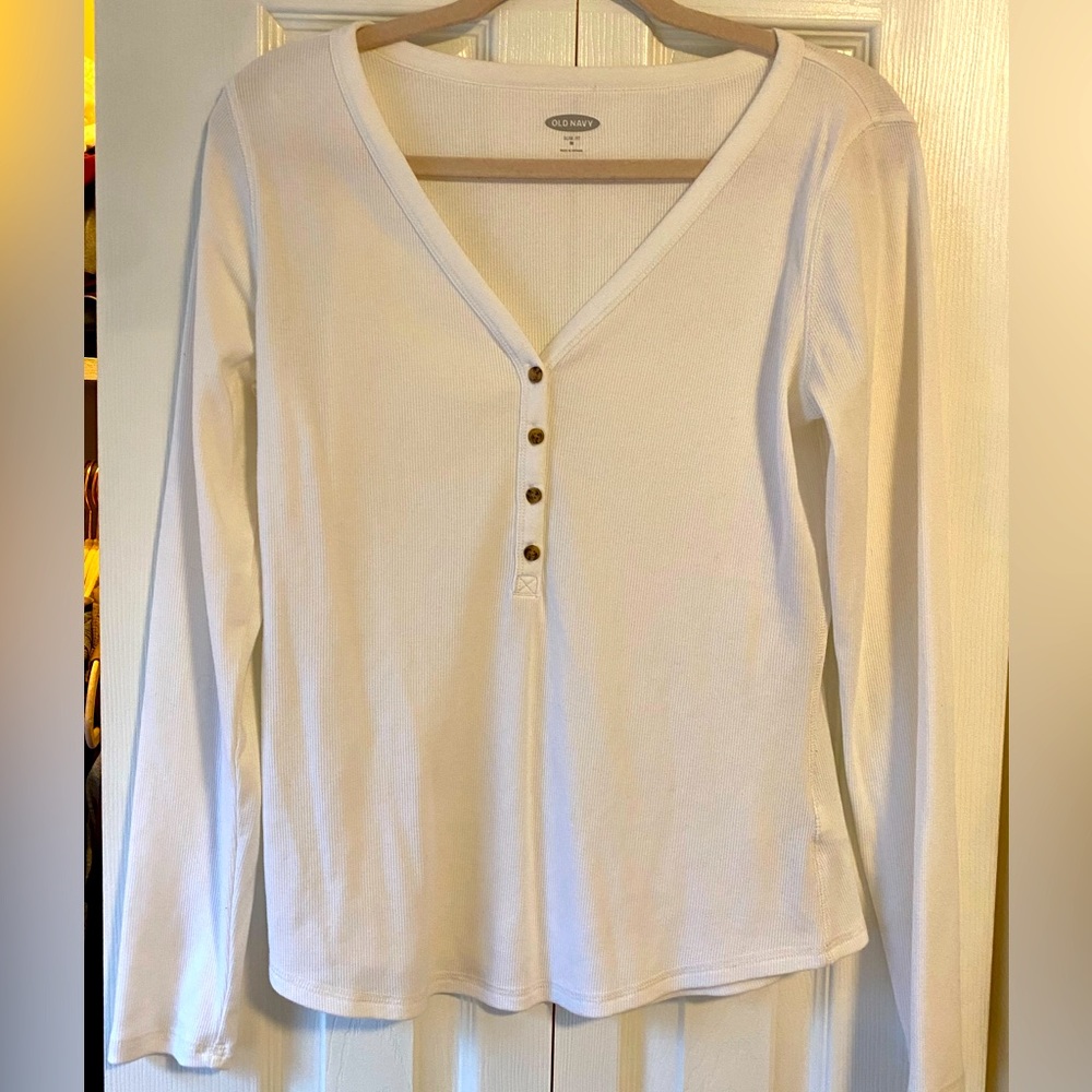 Old Navy Ribbed Henley Long Sleeve